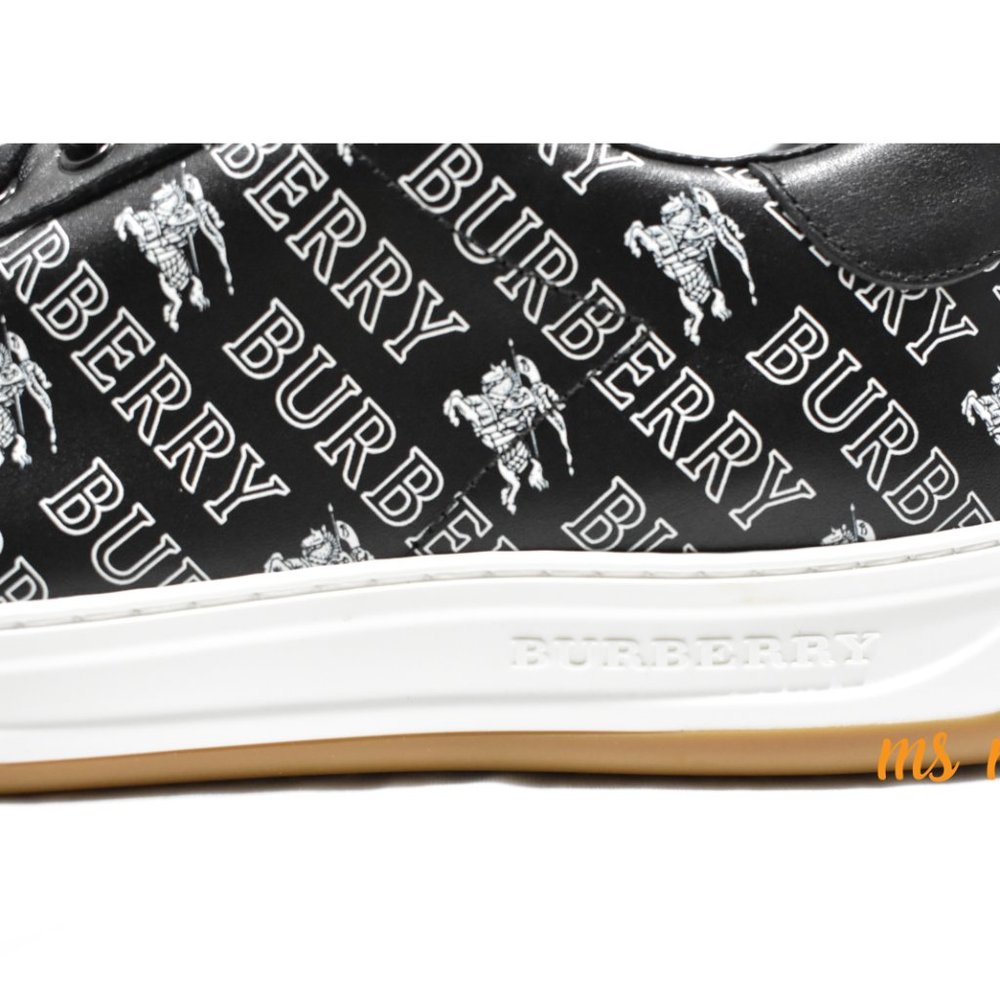 NIB Burberry burberry signature Black Sneaker US12 - Picture 8 of 8